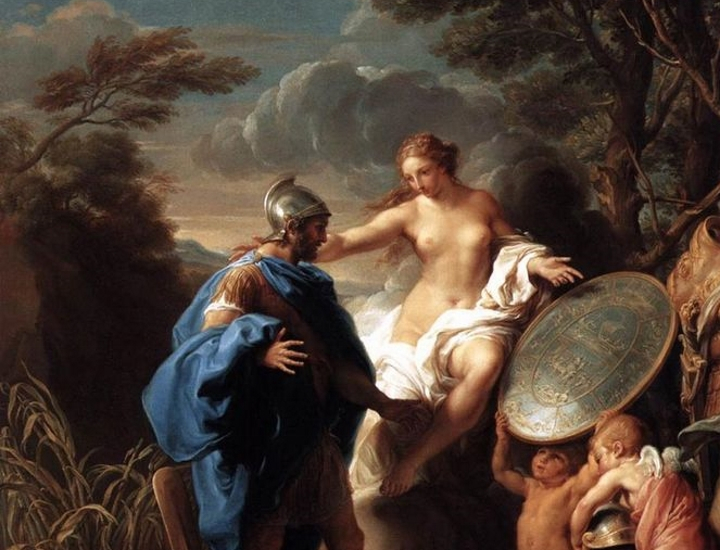 VENUS PRESENTING AENEAS WITH ARMOUR FORGED BY VULCAN