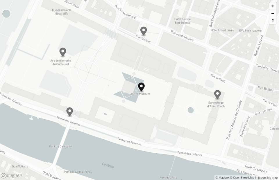 Louvre map