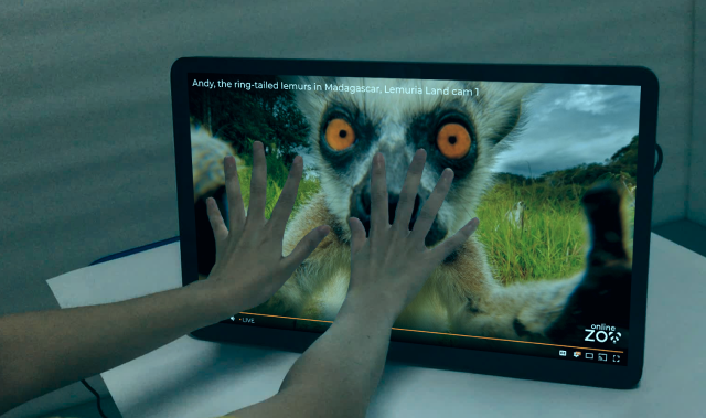 Touch animals through your display!